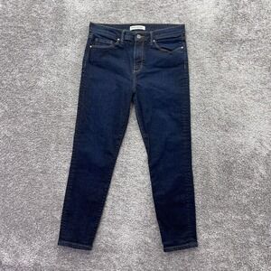 Banana Republic Jeans Womens 30 Petite High Waste Skinny Ankle Dark Denim 30x26